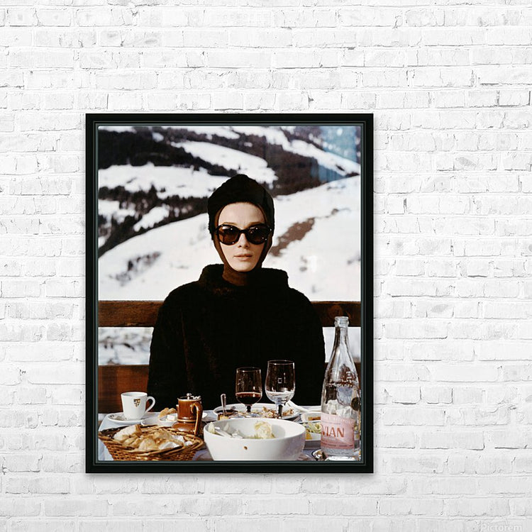 Audrey Hepburn Ski Photo, France.